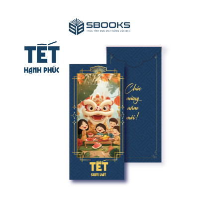 Combo 5 Cái Bao Lì Xì Thiết Kế Họa Tiết Hình Lân 2025 Giấy Cứng C150 Siêu Dày Dặn - SBOOKS