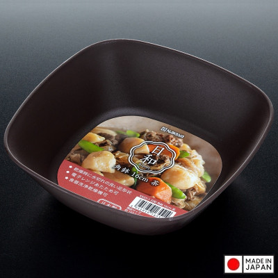 Bát nhựa Nakaya Square Bowl Ø16cm Vuông - Hàng nội địa Nhật Bản nhập khẩu chính hãng