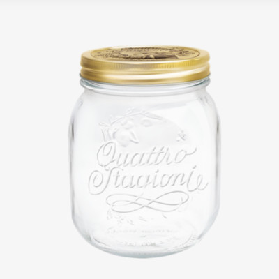 Quattro Invetro hũ thủy tinh 700 ml Bormioli Rocco Ý - Hàng Chính Hãng