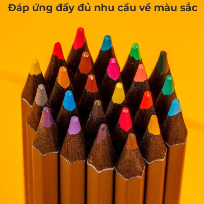 Hộp 12 Bút Chì Gỗ Đen Black Wood Colored Pencils - Colokit CPC-C029
