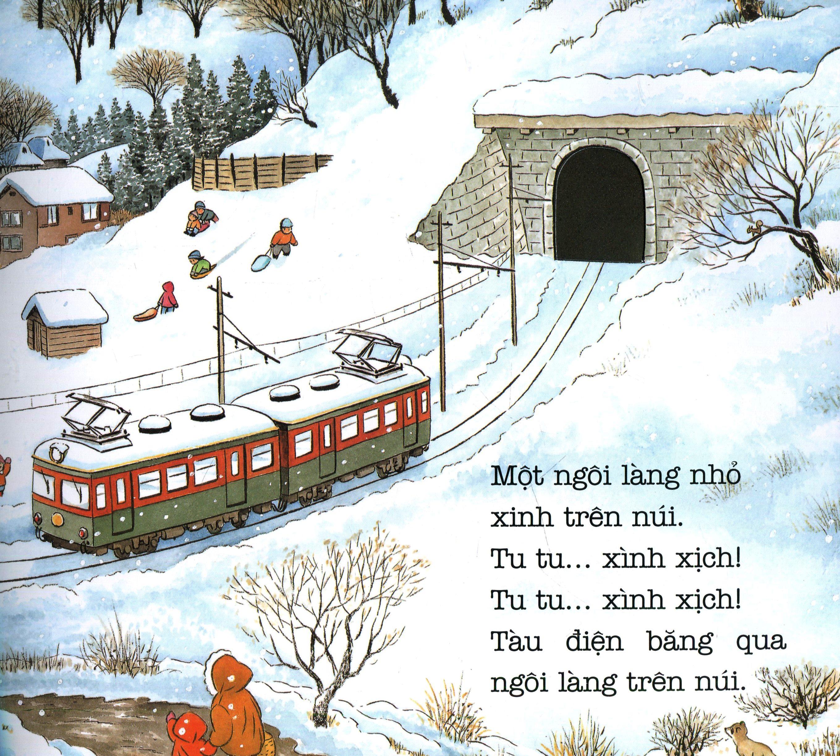 Ehon - Thực Phẩm Tâm Hồn Cho Bé - Tàu Điện Di Chuyển Nào (Tái Bản 2021)