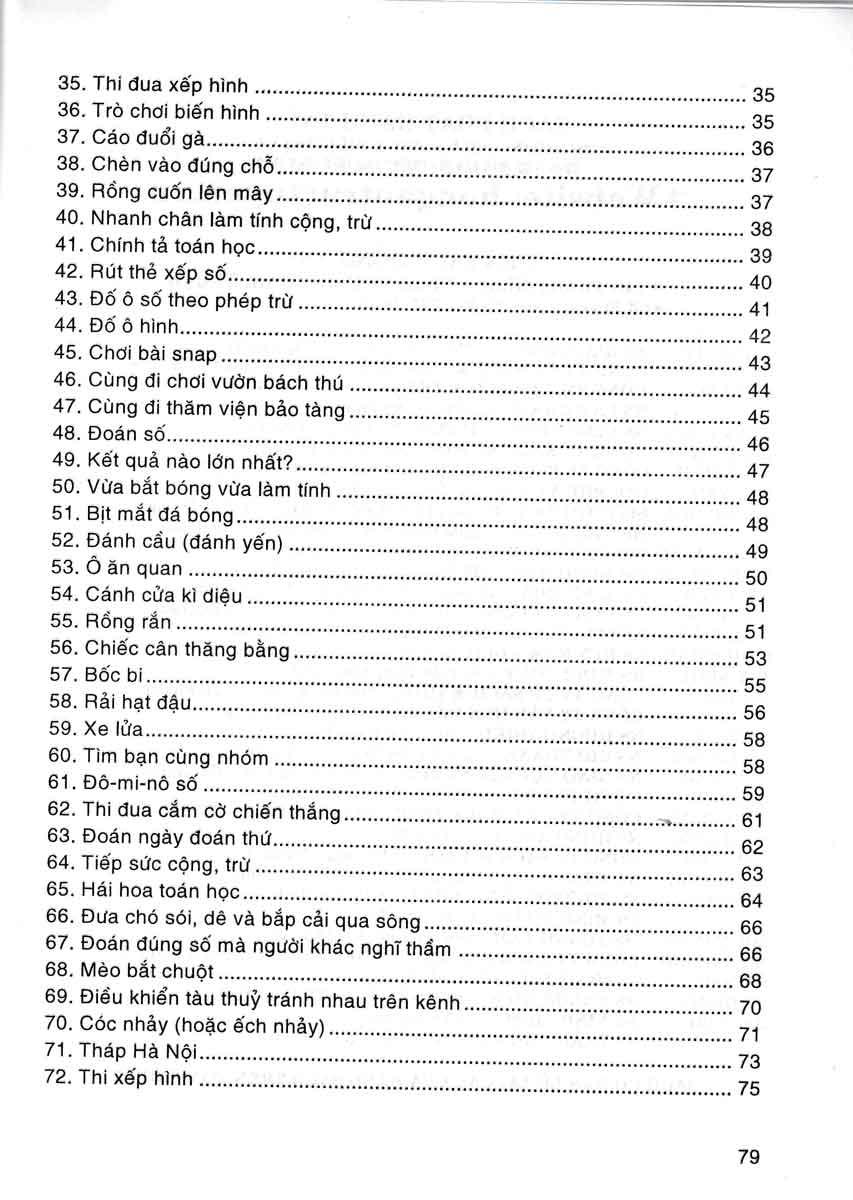 72 Trò Chơi Toán Lớp 1 (Tái Bản)
