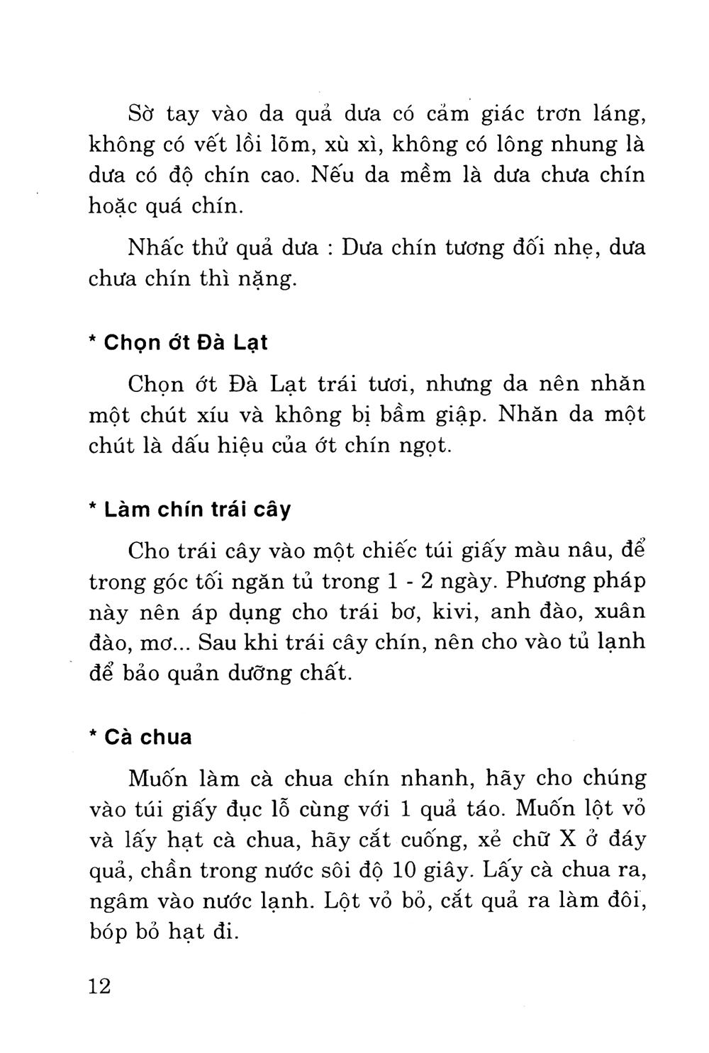 Mẹo Vặt Trong Nhà Bếp