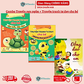 Sách - Combo Đồng dao cho em+Truyện tranh tư duy cho bé tập nói tập đọc + Truyện tranh tư duy cho bé những thói quen tốt