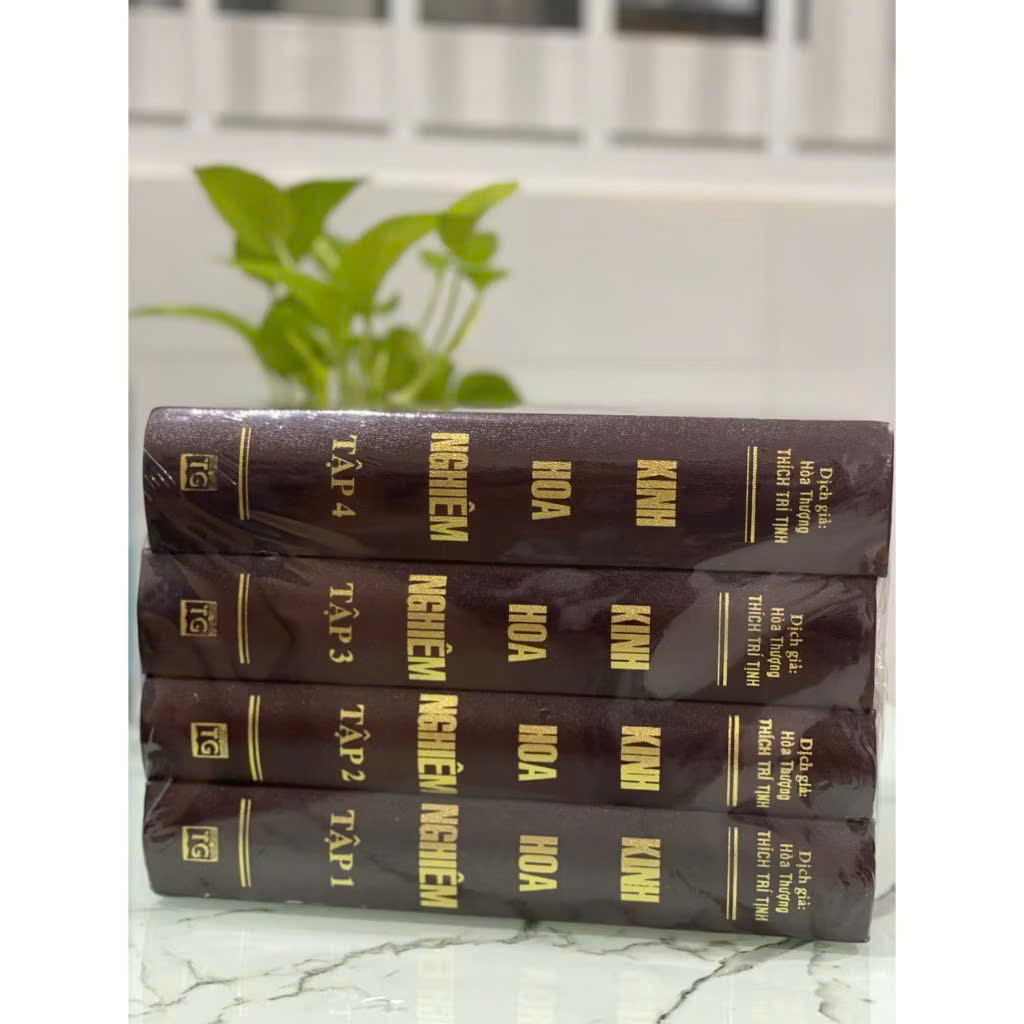 Sách - Kinh Đại Phương Quảng Phật Hoa Nghiêm (bộ 4 cuốn) - Bìa cứng