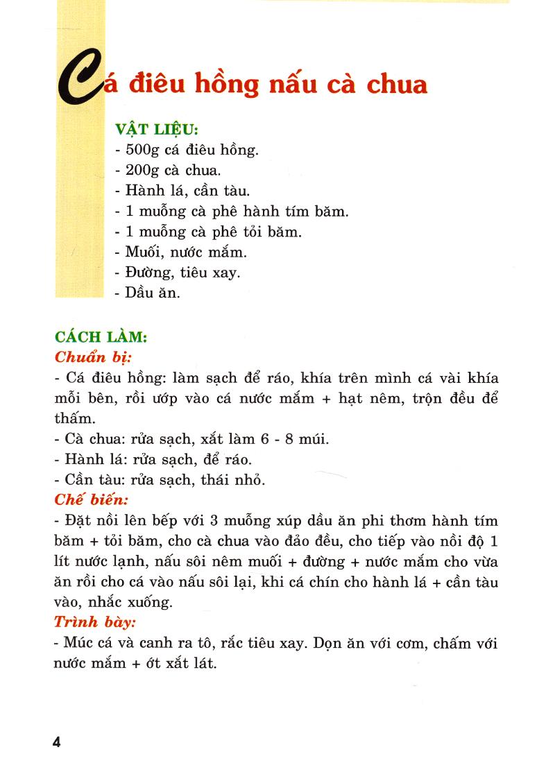 Thực Đơn Nấu Ăn Gia Đình (Tập 1)