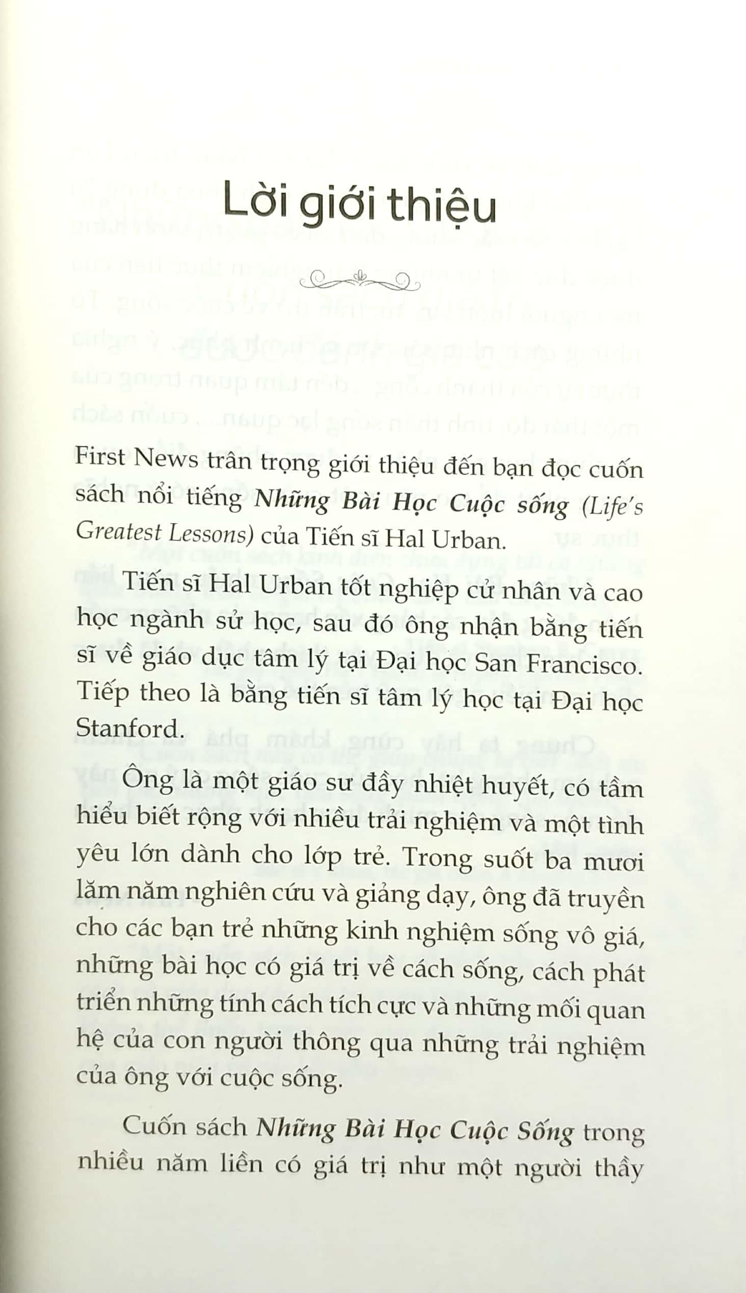 Những Bài Học Cuộc Sống (Tái Bản)