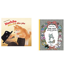 Combo 2 cuốn sách: Con mèo số một thế giới + Hachiko chú chó dấu yêu