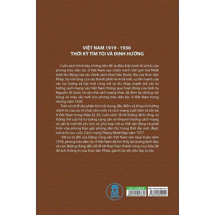 Sách - Việt Nam 1919 - 1930 Thời Kỳ Tìm Tòi Và Định Hướng - Nguyễn Văn Khánh - VIETNAMBOOK