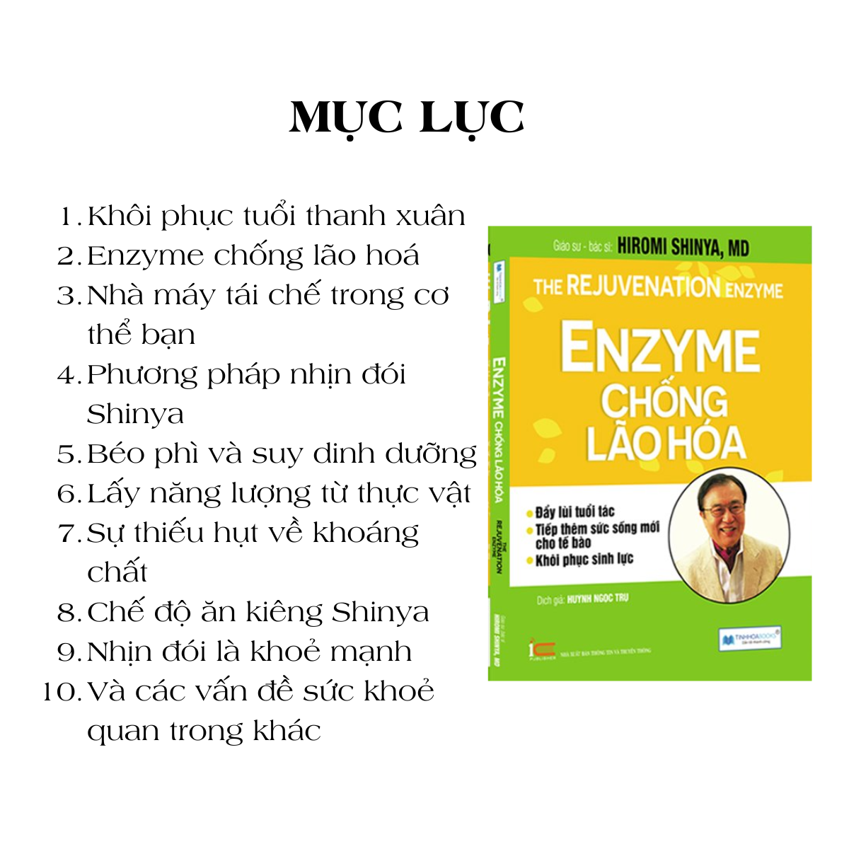 SẮC ĐẸP VÀ SỨC KHOẺ - HÀNH TRÌNH TỪ BÊN TRONG: Liệu trình dinh dưỡng + Enzyme chống lão hoá