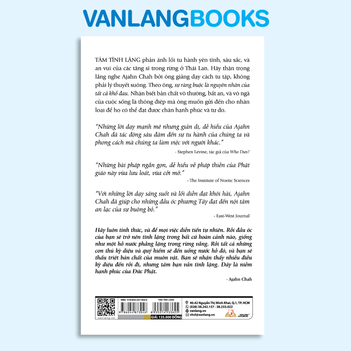 Tâm Tĩnh Lặng (Tái Bản) - Vanlangbooks