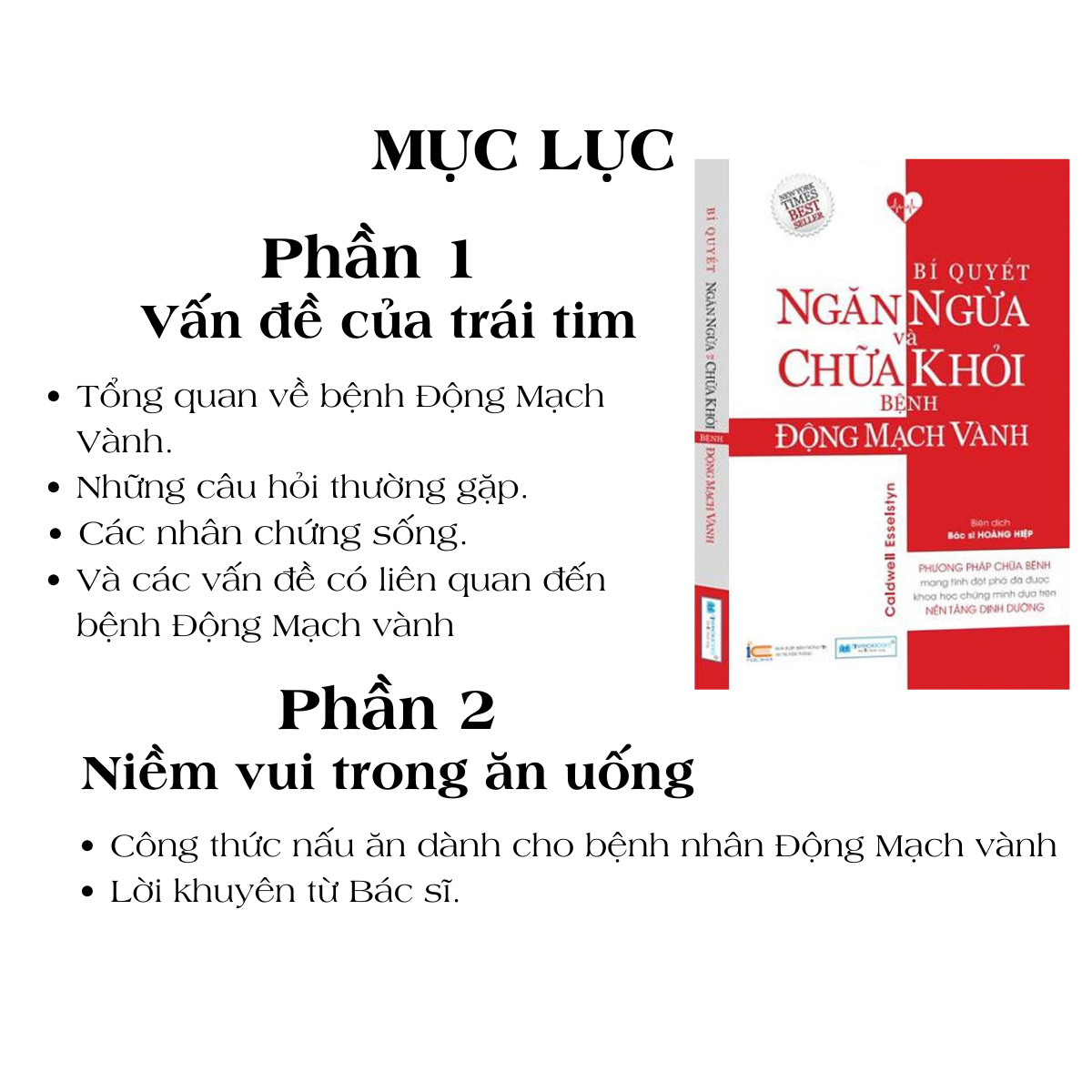 Combo Sách sống xanh: Ăn lành sống mạnh + Bí mật dinh dưỡng + Động mạch vành