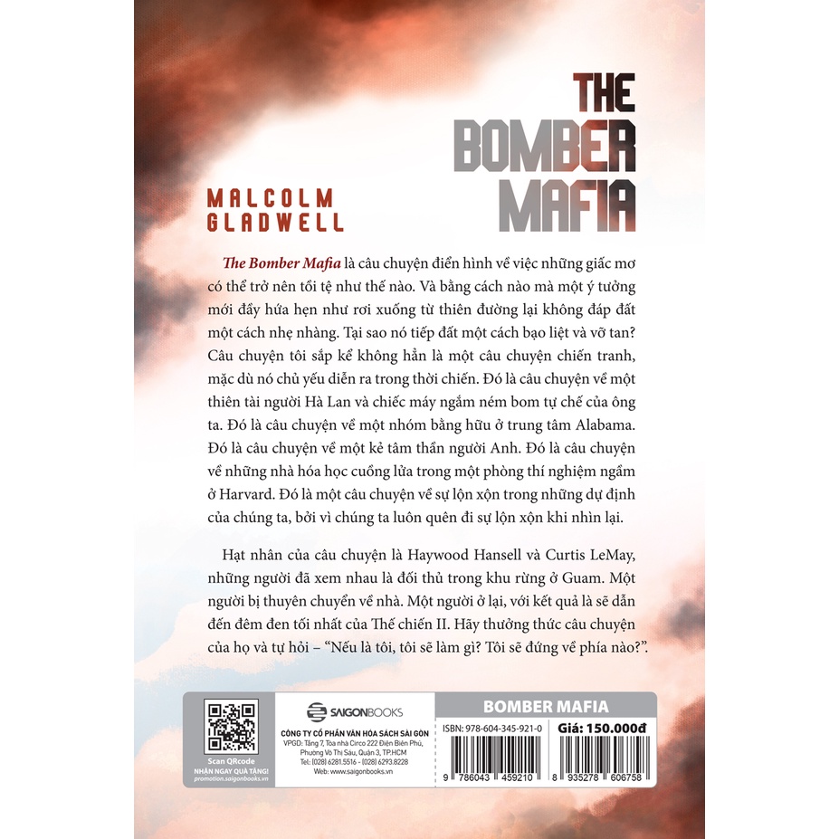 Sách - The Bomber Mafia: Giấc mơ, cám dỗ và đêm dài nhất trong Thế chiến II - Tác giả Malcolm Gladwell