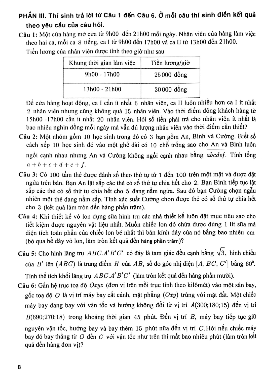 Bộ Đề Ôn Tập Thi Tốt Nghiệp THPT Môn Toán (Thích Hợp Dùng Cho Các Kì Thi Đánh Giá Năng Lực) - HA
