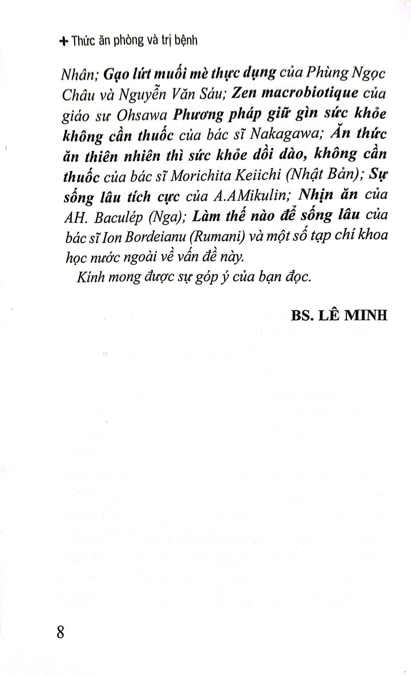 Thức Ăn Phòng Và Trị Bệnh - Ăn Uống Hợp Lý Để Sống Khỏe Sống Lâu