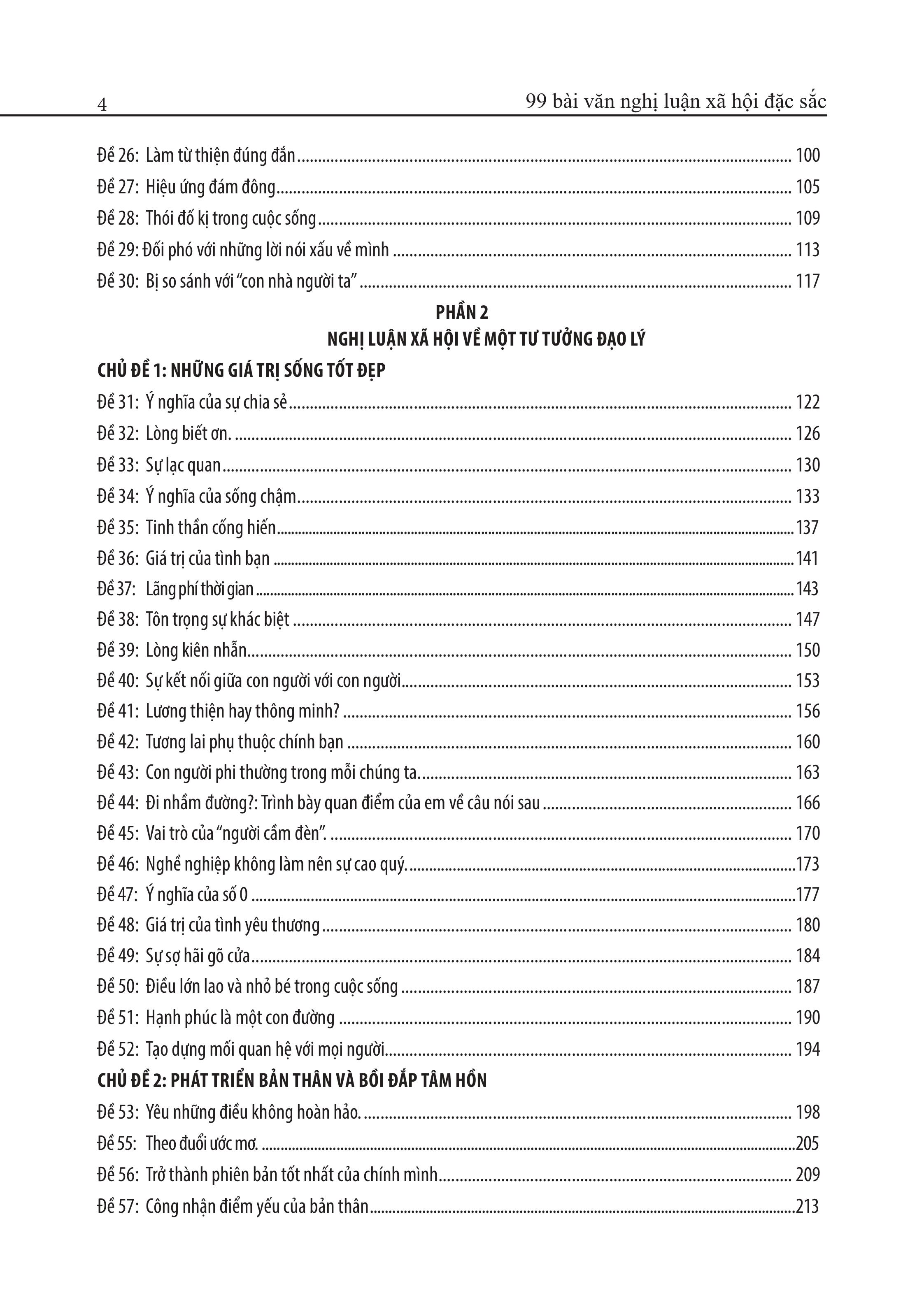 Sách - 99 Bài Văn Nghị Luận Xã Hội Đặc Sắc