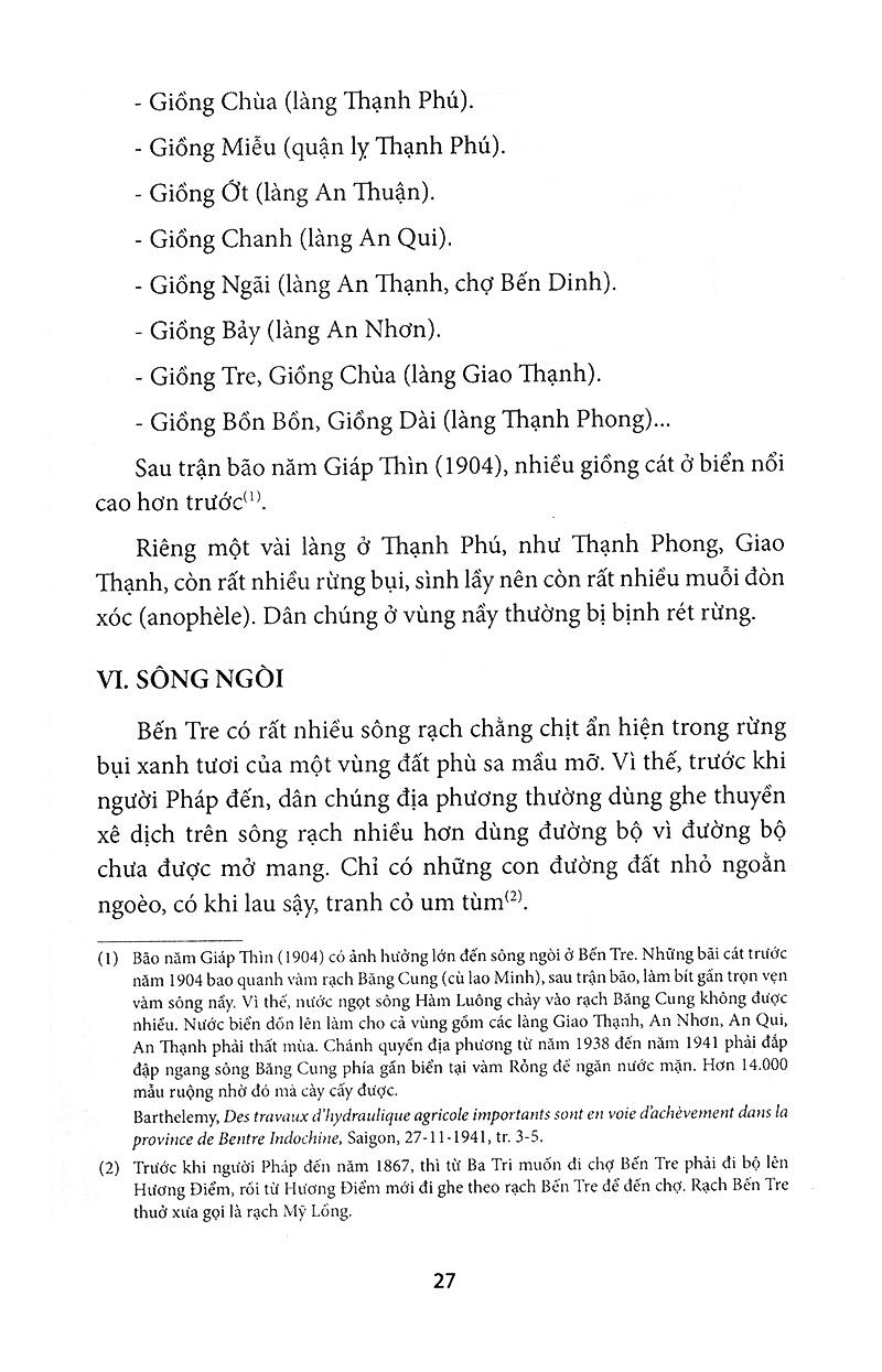 Tỉnh Bến Tre Trong Lịch Sử Việt Nam Từ Năm 1757 Đến 1945