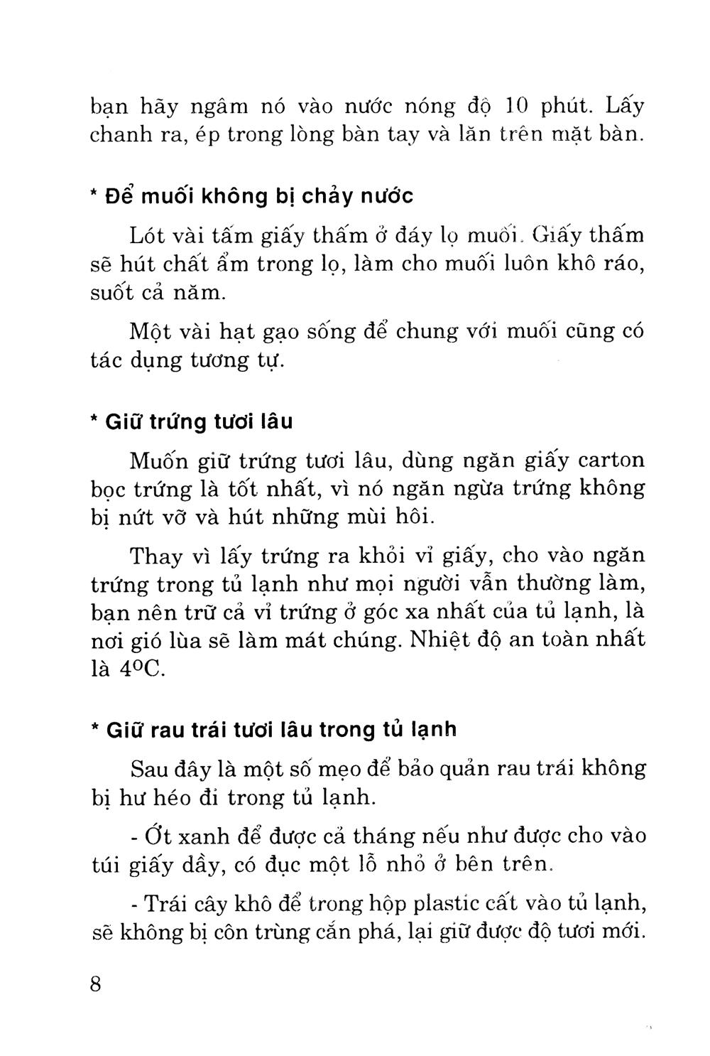 Mẹo Vặt Trong Nhà Bếp