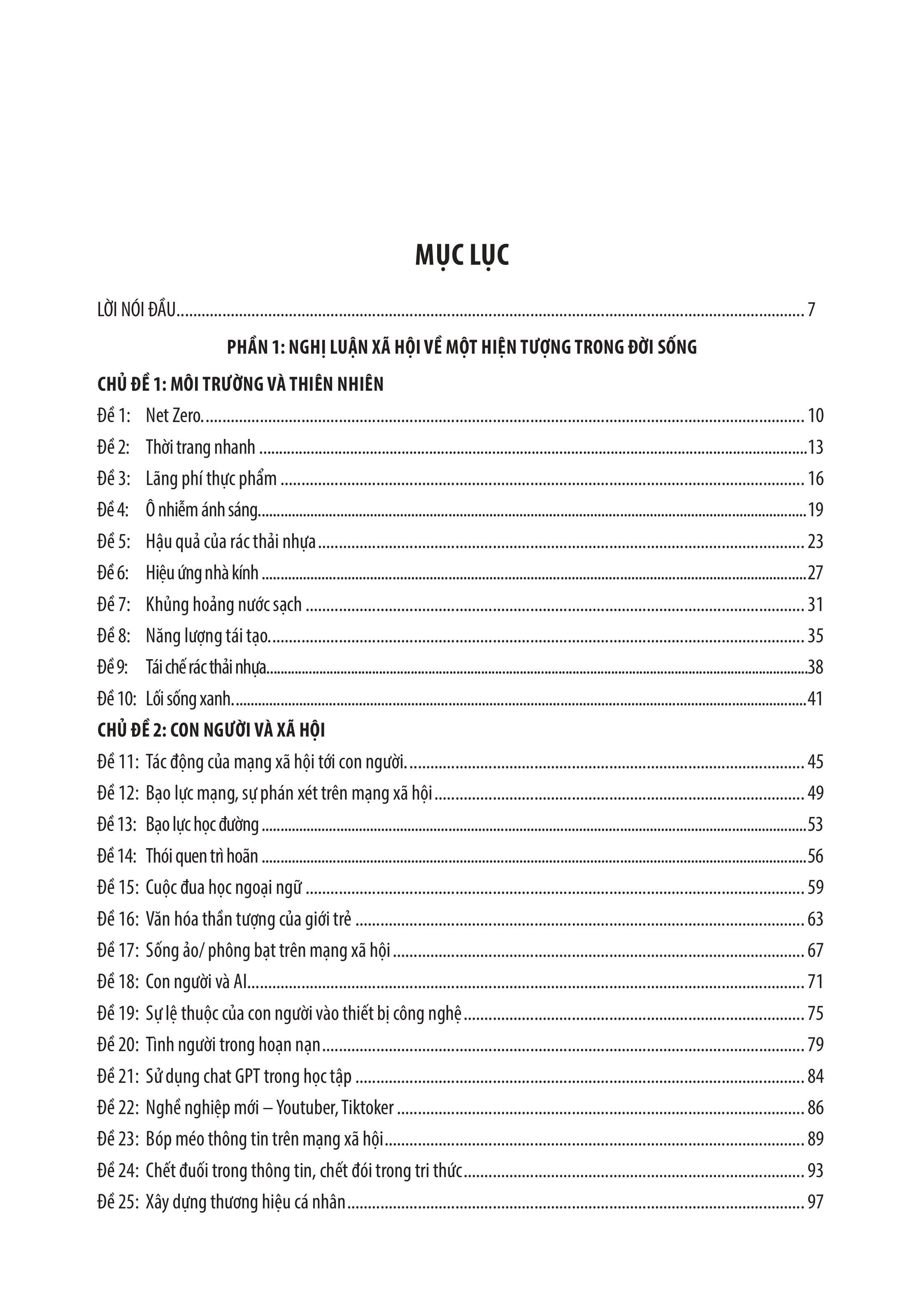 Sách - 99 Bài Văn Nghị Luận Xã Hội Đặc Sắc
