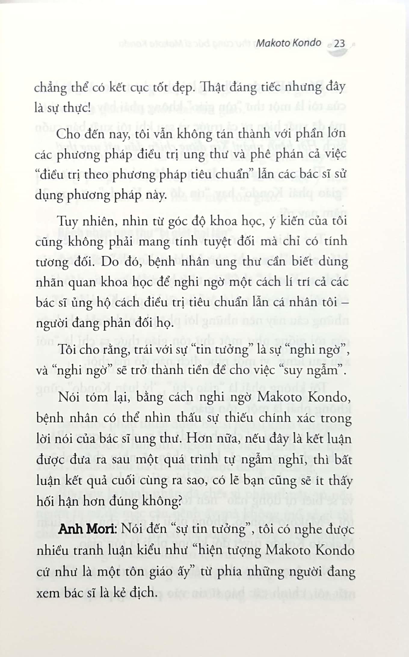 Hỏi Đáp Về Ung Thư Cùng Bác Sỹ Makoto Kondo