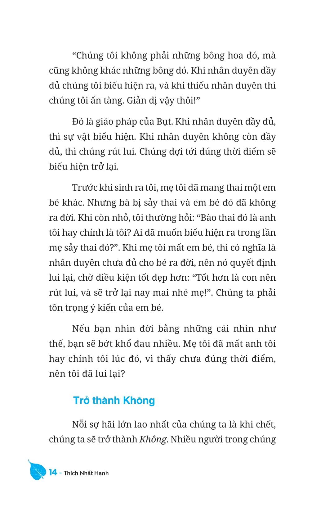 Không Diệt Không Sinh Đừng Sợ Hãi (Tái Bản 2022)