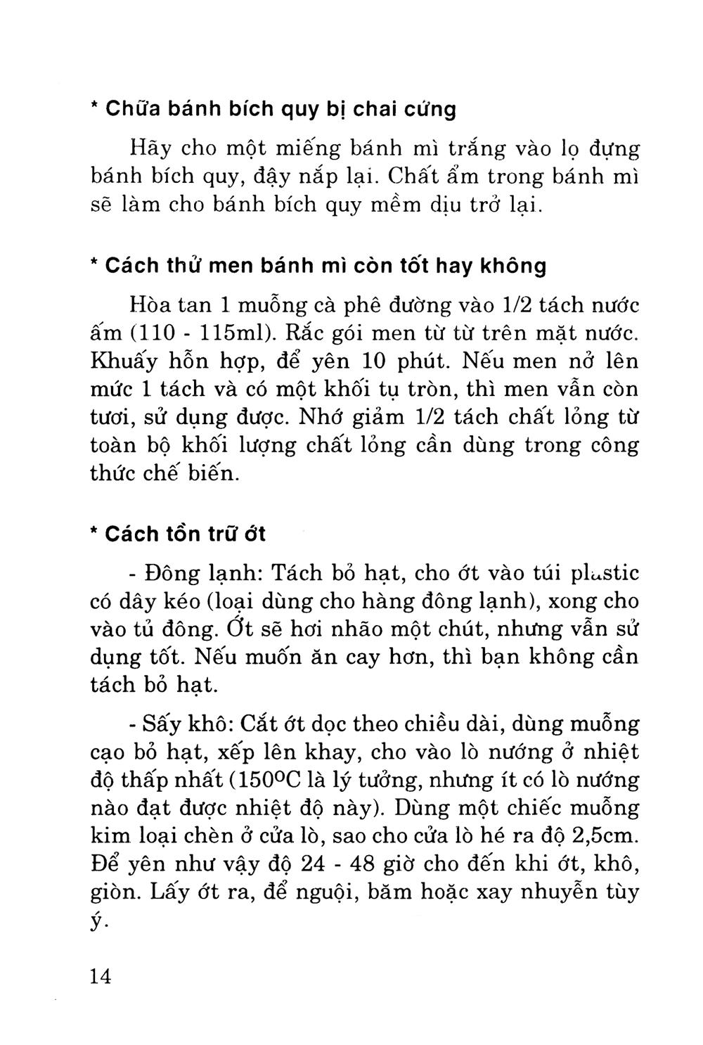Mẹo Vặt Trong Nhà Bếp