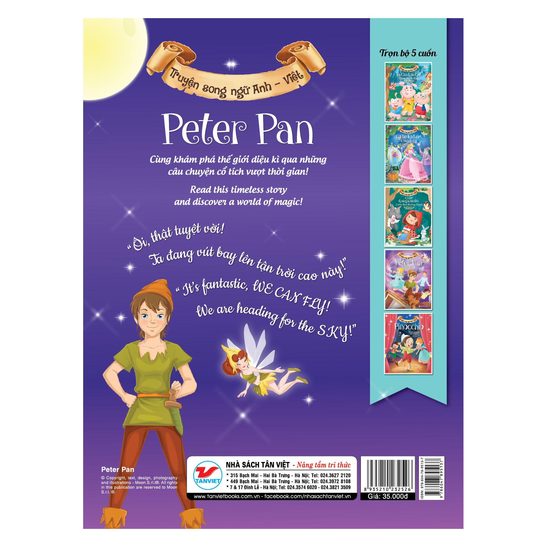 Peter Pan - Truyện Song Ngữ Anh - Việt