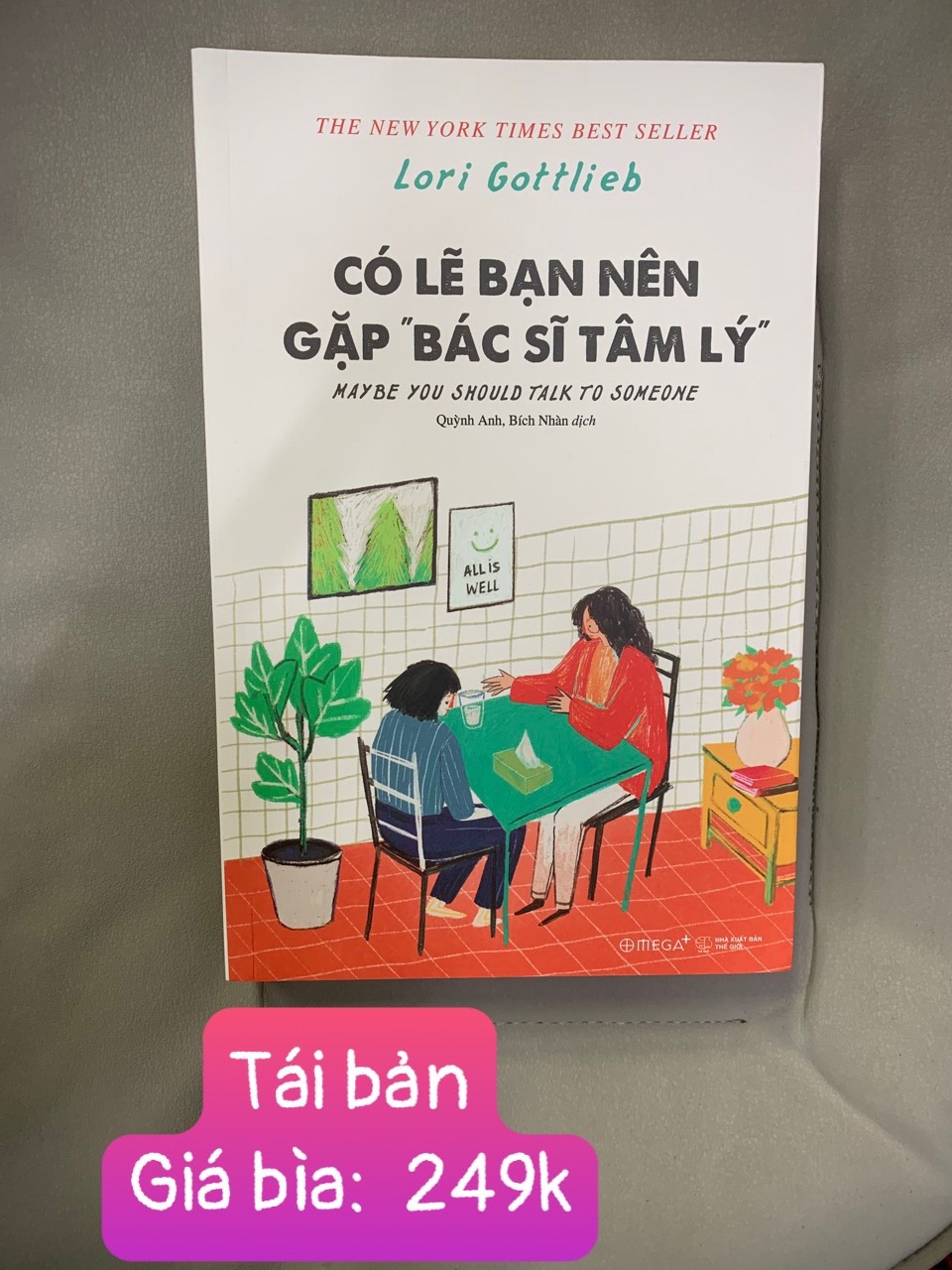 CÓ LẼ BẠN NÊN GẶP BÁC SĨ TÂM LÝ - Lori Gottlieb - Quỳnh Anh, Bích Nhàn dịch - Tái bản - (bìa mềm)