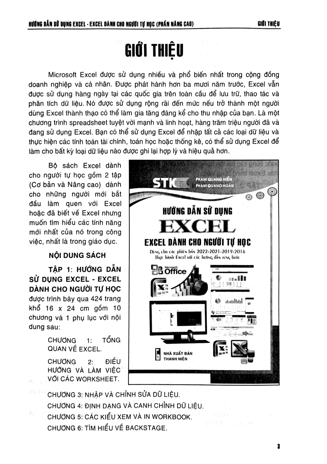 Hướng Dẫn Sử Dụng Excel - Excel Dành Cho Người Tự Học (Phần Nâng Cao - Tái Bản) - Phạm Quang Hiển, Phạm Quang Huấn