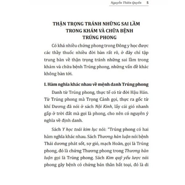 Kinh Nghiệm Để Tránh Sai Lầm Trong Chẩn Đoán Và Điều Trị Trong Đông Y (Ngộ Chẩn Ngộ Trị)