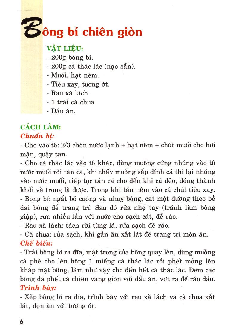 Thực Đơn Nấu Ăn Gia Đình (Tập 1)