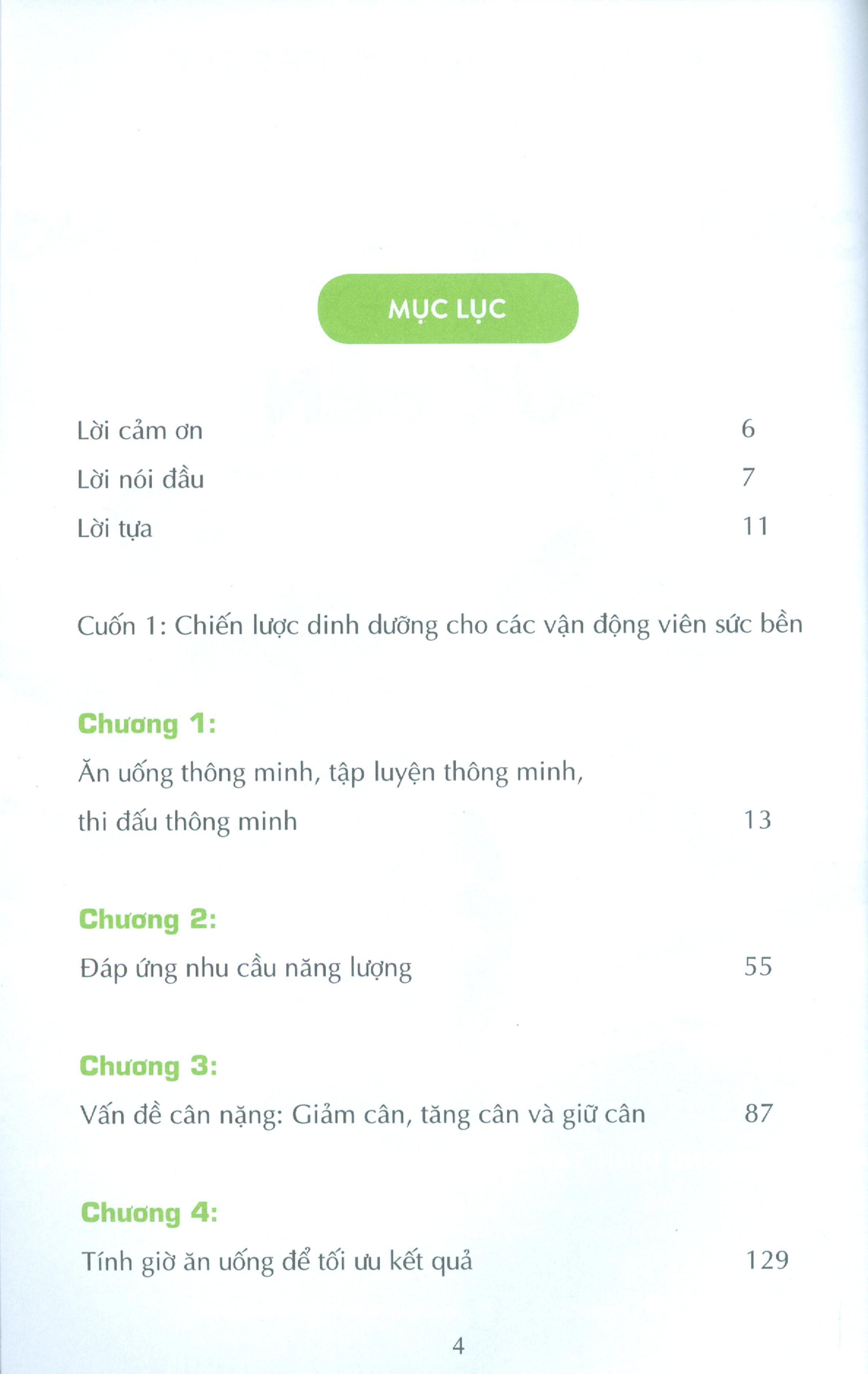Chiến Lược Dinh Dưỡng Cho Các Vận Động Viên Sức Bền - Ăn Uống Thông Minh, Tập Luyện Thông Minh, Thi Đấu Thông Minh