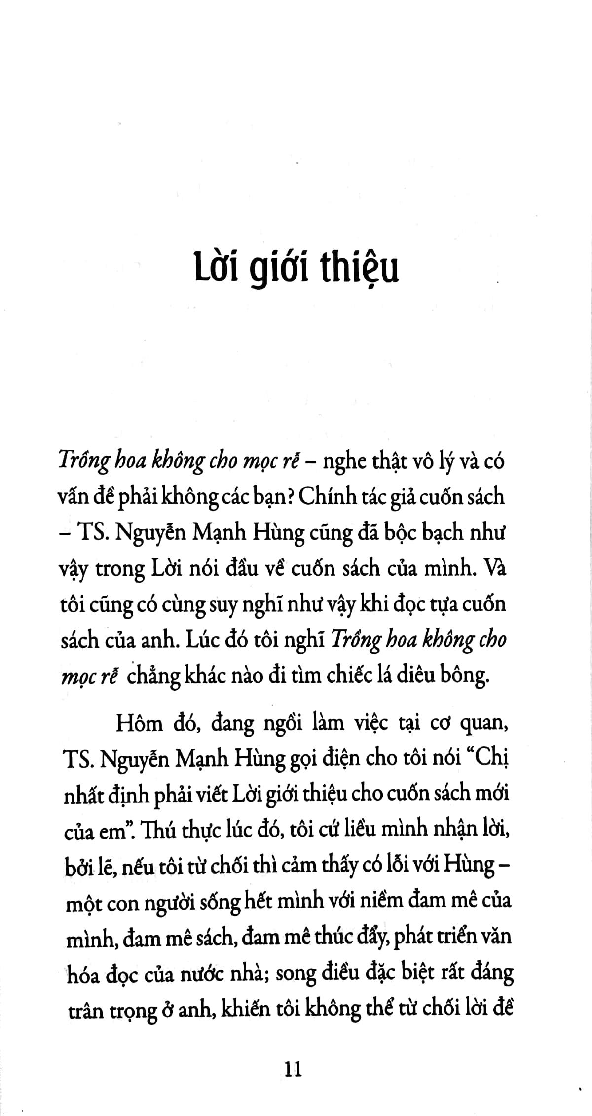 Trồng Hoa Không Cho Mọc Rễ (Tái Bản)
