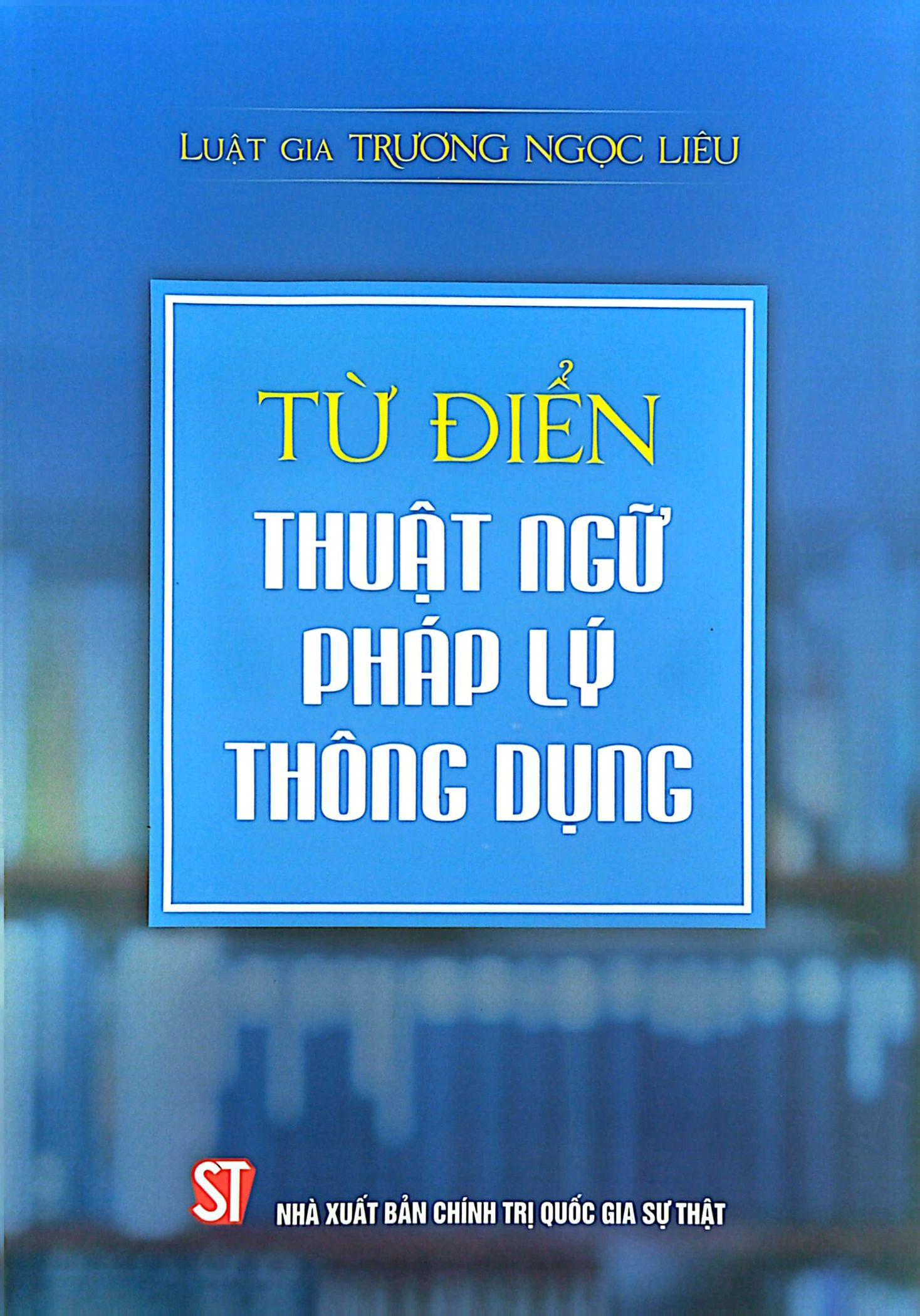 Từ Điển Thuật Ngữ Pháp Lý