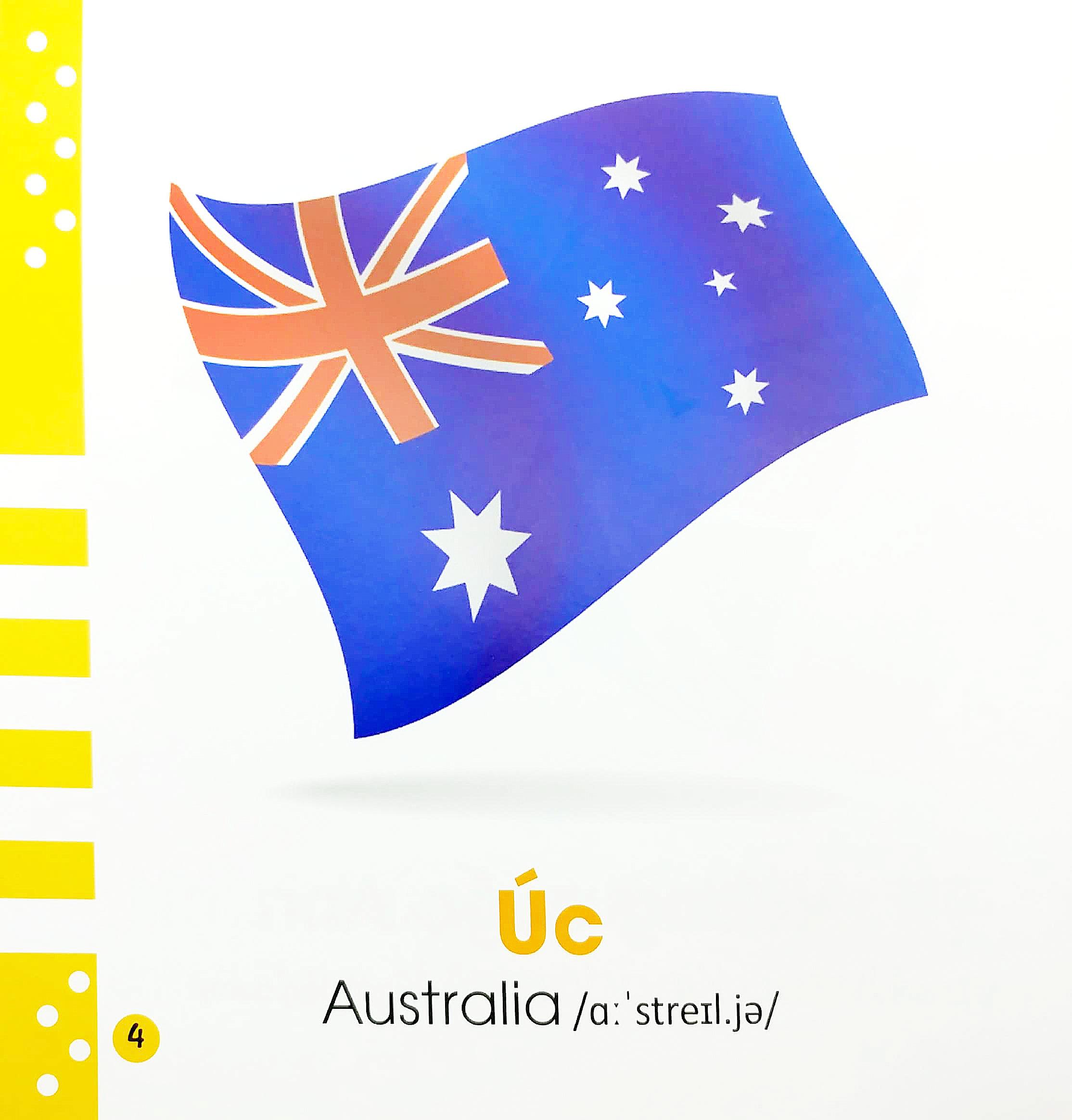 Từ Điển Bằng Hình Cho Bé - Quốc Kỳ Trên Thế Giới - Flags