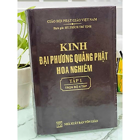 Sách - Kinh Đại Phương Quảng Phật Hoa Nghiêm (bộ 4 cuốn) - Bìa cứng