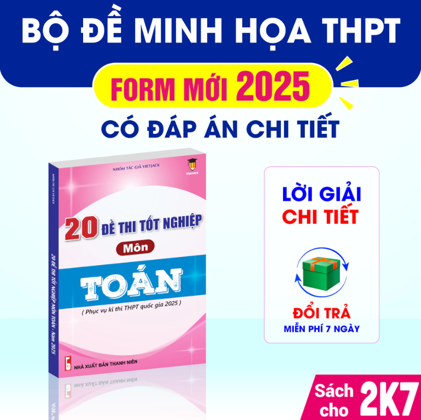Combo - Sách bộ đề thi tốt nghiệp 2025 khối A1 môn Toán, Lí, Anh - VietJack (Mới nhất cho 2k7)