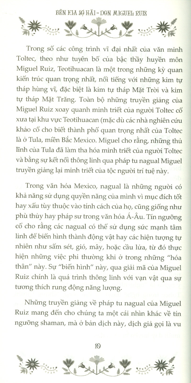 Bên Kia Sợ Hãi - Truyền Thống Tâm Linh Của Người Toltec Về Giấc Mơ, Quán Niệm Và Tự Do - Don Miguel Ruiz; Hà Thuỷ Nguyên dịch