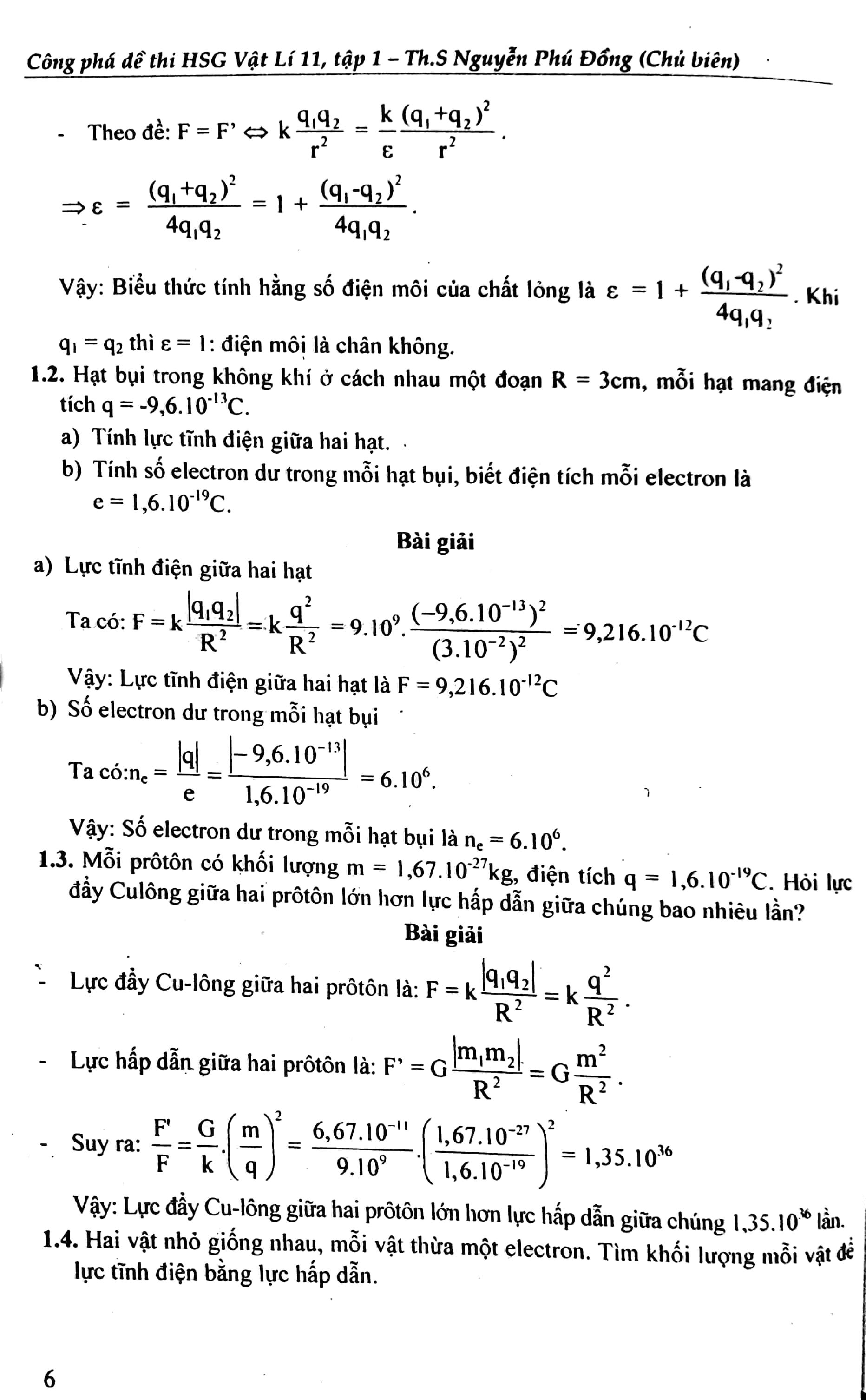 Công Phá Đề Thi Học Sinh Giỏi Vật Lí 11 (Tập 1)