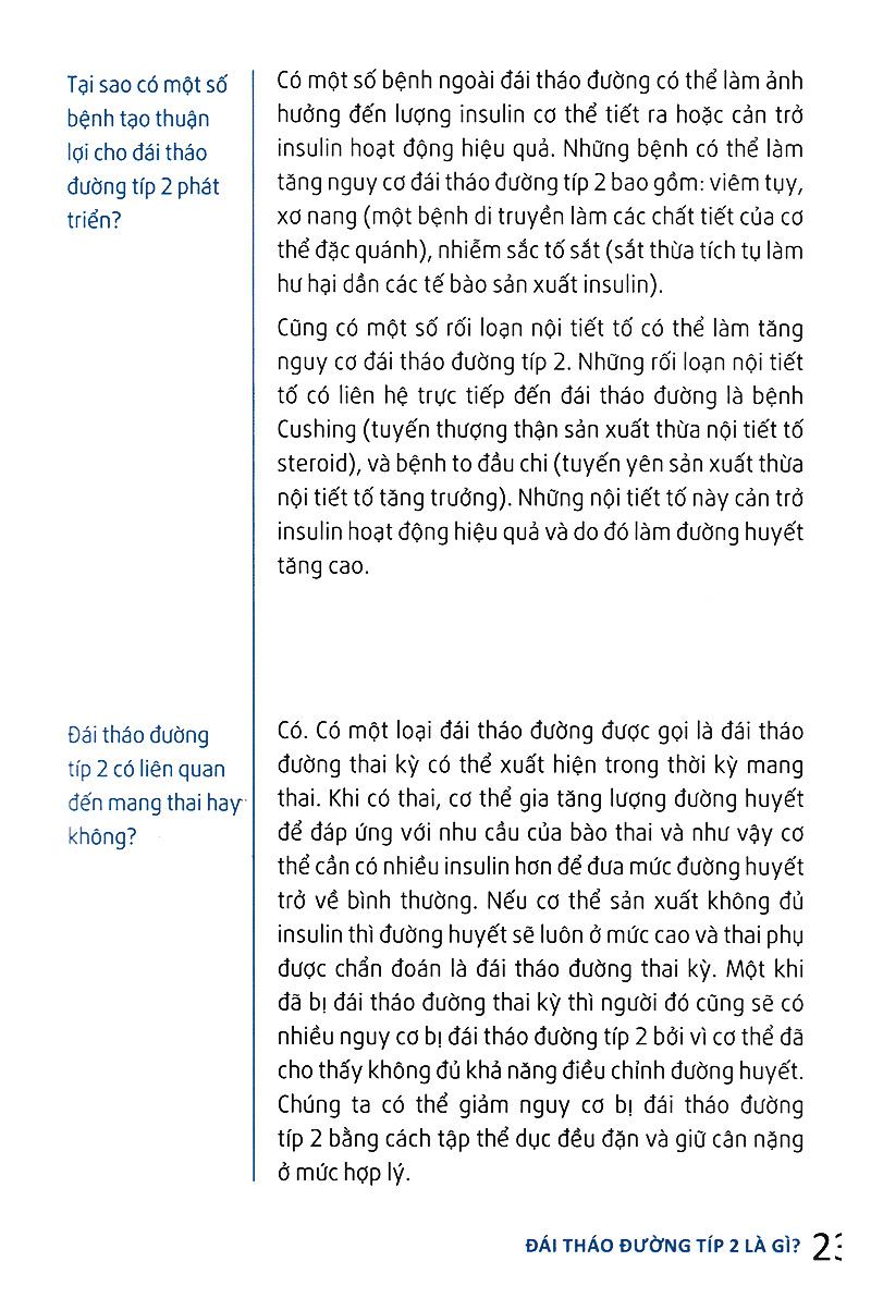 Hỏi Đáp Về Đái Tháo Đường Típ 2