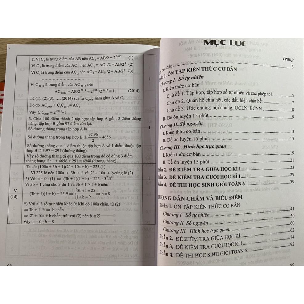 Sách - Đề kiểm tra Toán 6 ( tập 1 + tập 2)