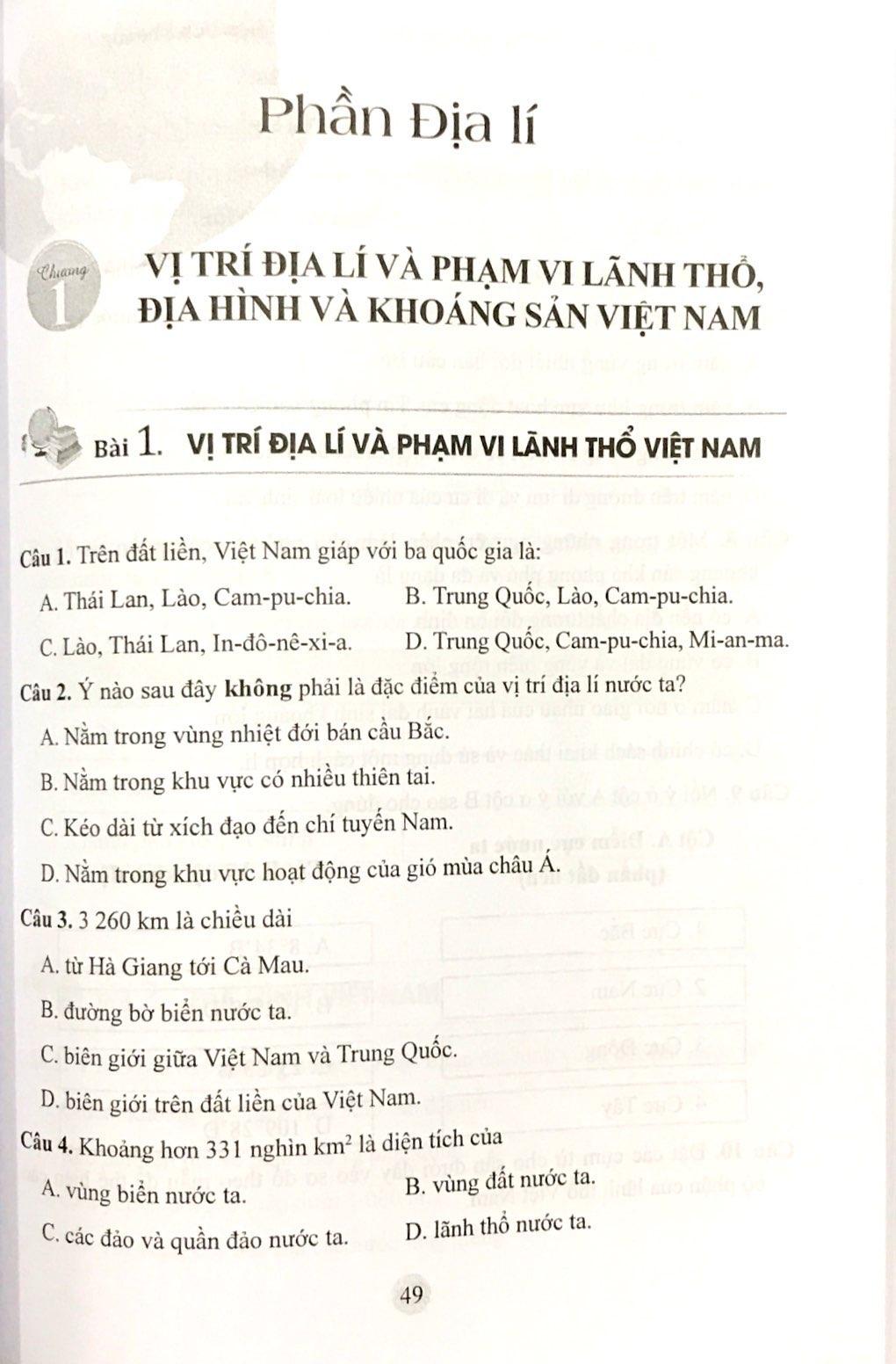Bài Tập Lịch Sử Và Địa Lí 8 (Cánh Diều) (Chuẩn)