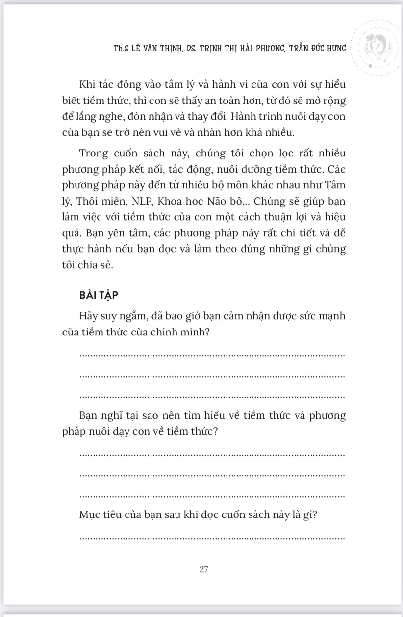 Sách BÍ QUYẾT NUÔI DẠY CON TỪ TIỀM THỨC