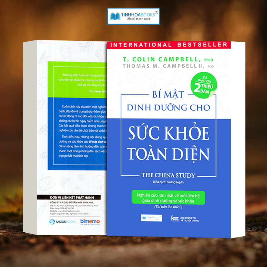 Combo sách Bí mật dinh dưỡng + Liệu trình dinh dưỡng + Động mạch vành + Giải thoát ung thư