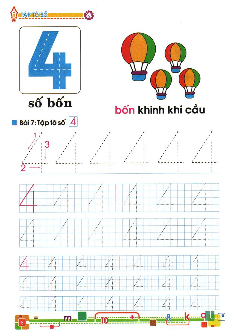 Tủ Sách Bé Vào Lớp Một - Tập Tô Số Lớp 1