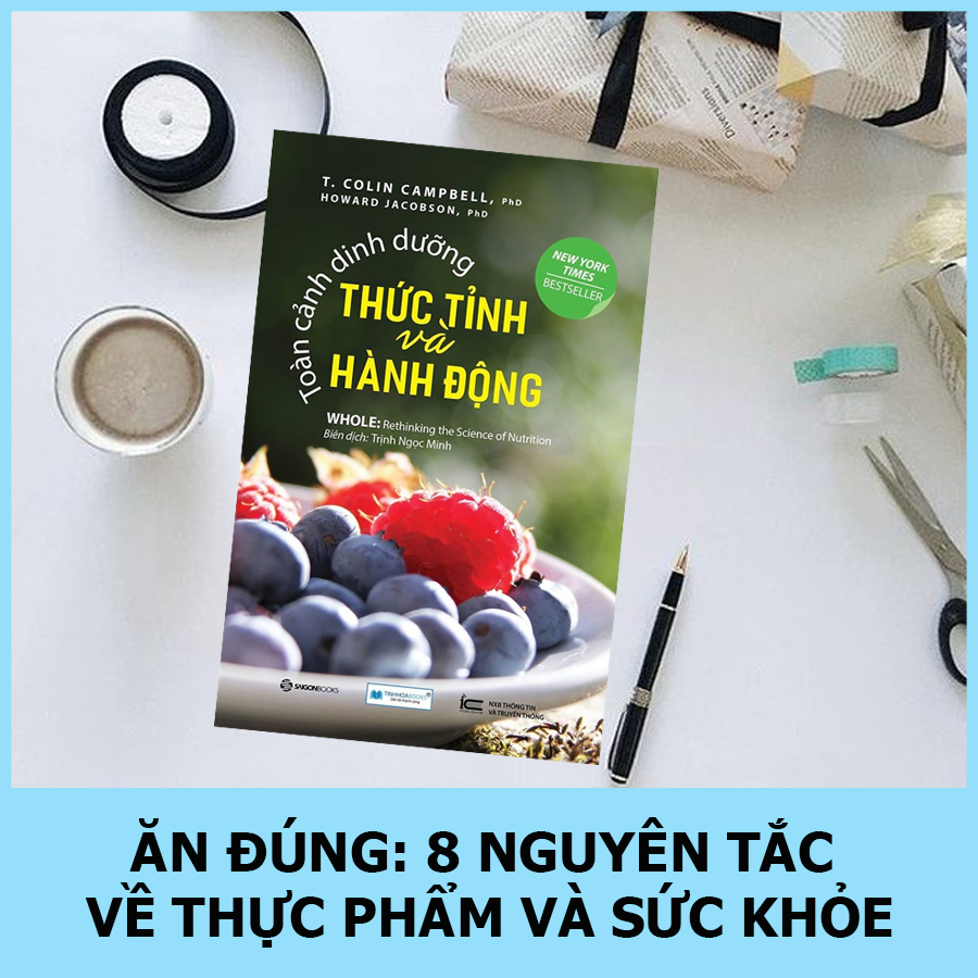 Combo sách: Ăn lành sống mạnh Trái đất thêm xanh + Bí mật dinh dưỡng cho sức khỏe toàn diện (TB) + Toàn Cảnh Dinh Dưỡng - Thức Tỉnh Và Hành Động + Bí quyết ngăn ngừa và chữa khỏi bệnh Độn mạch vành