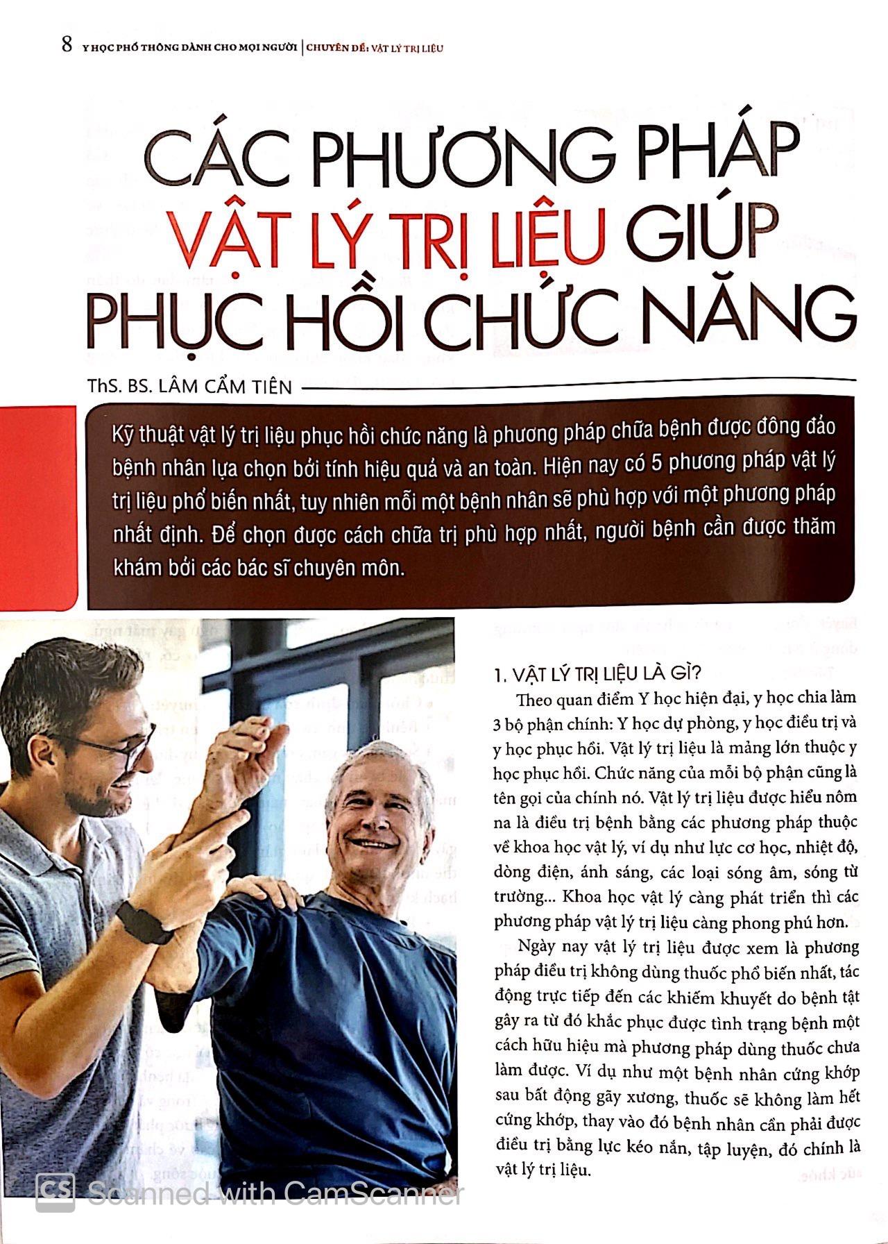 Y Học Phổ Thông Dành Cho Mọi Người - Chuyên Đề: Vật Lí Trị Liệu