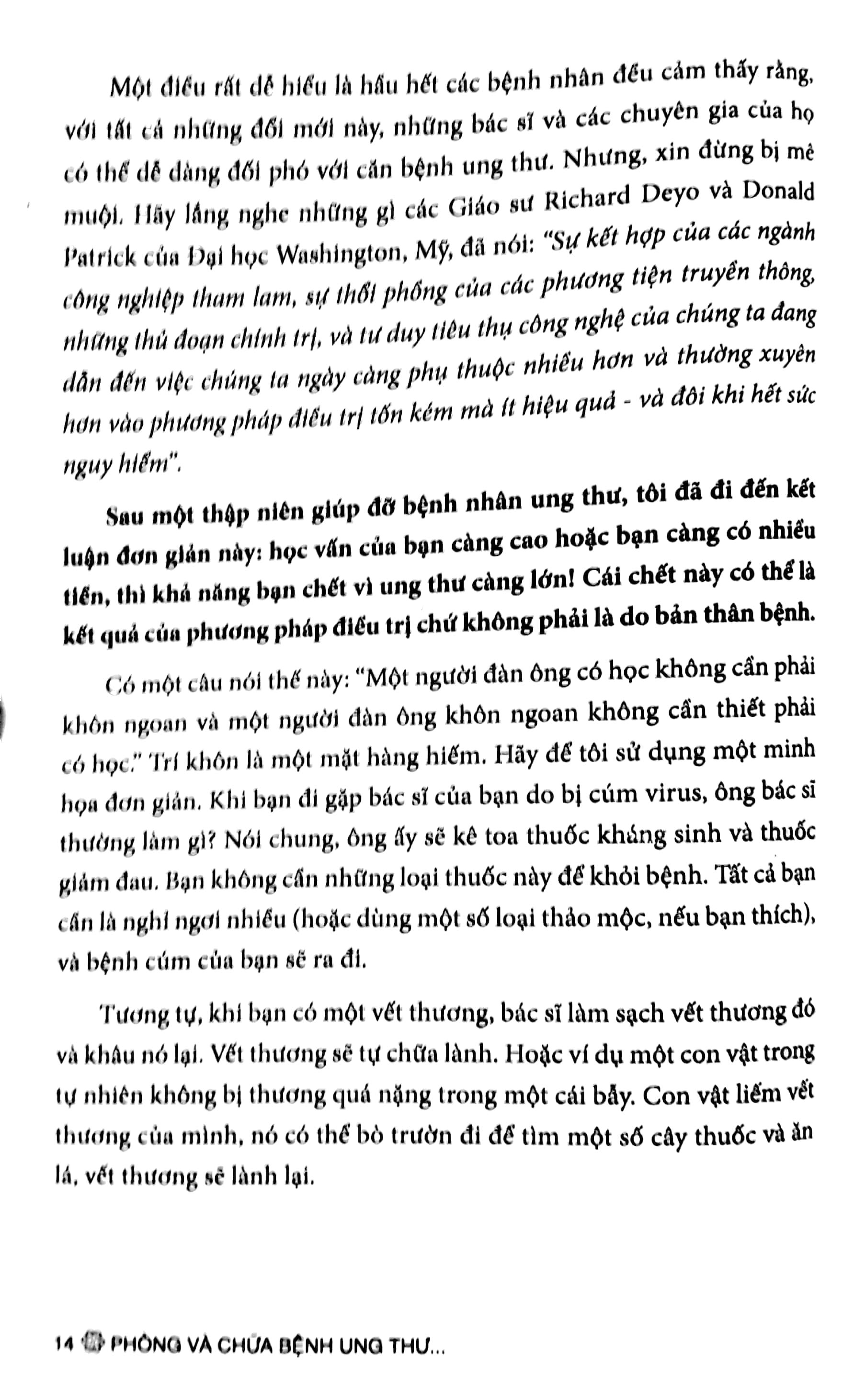 Phòng Và Chữa Bệnh Ung Thư Theo Phương Thức Tự Nhiên (Tái Bản 2023)