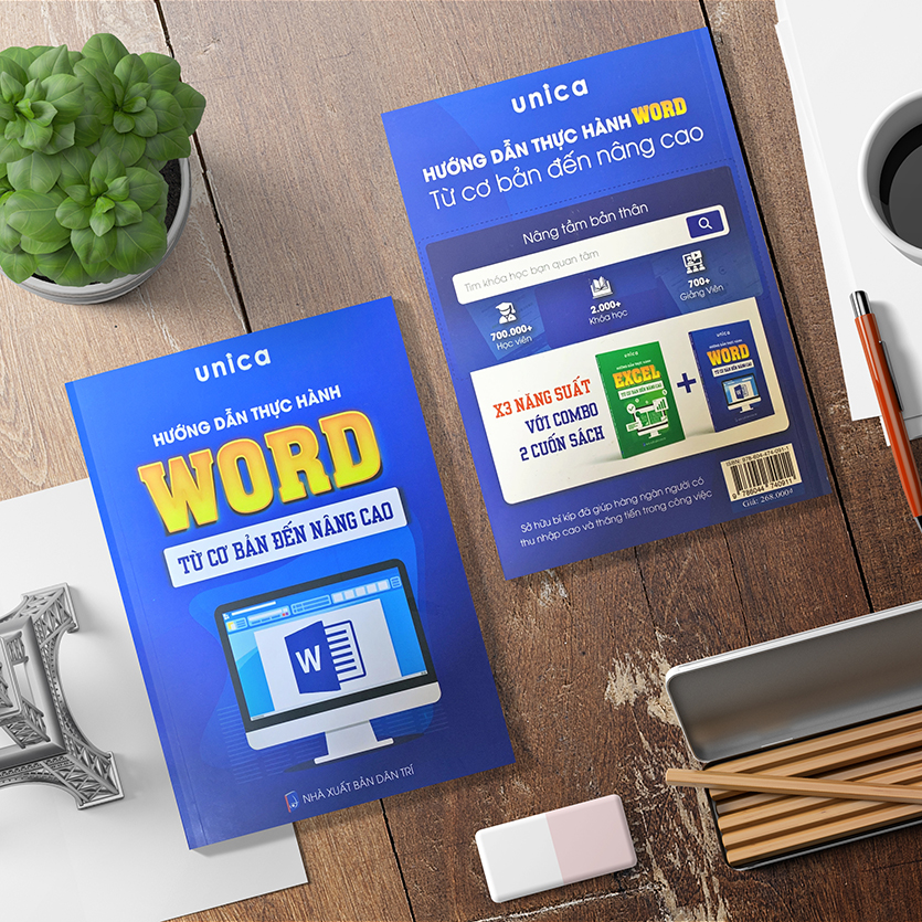 Combo 3 Sách Word - Google Sheets - PowerPoint Unica Thành Thạo Tin Học Văn Phòng Kèm Video Bài Giảng