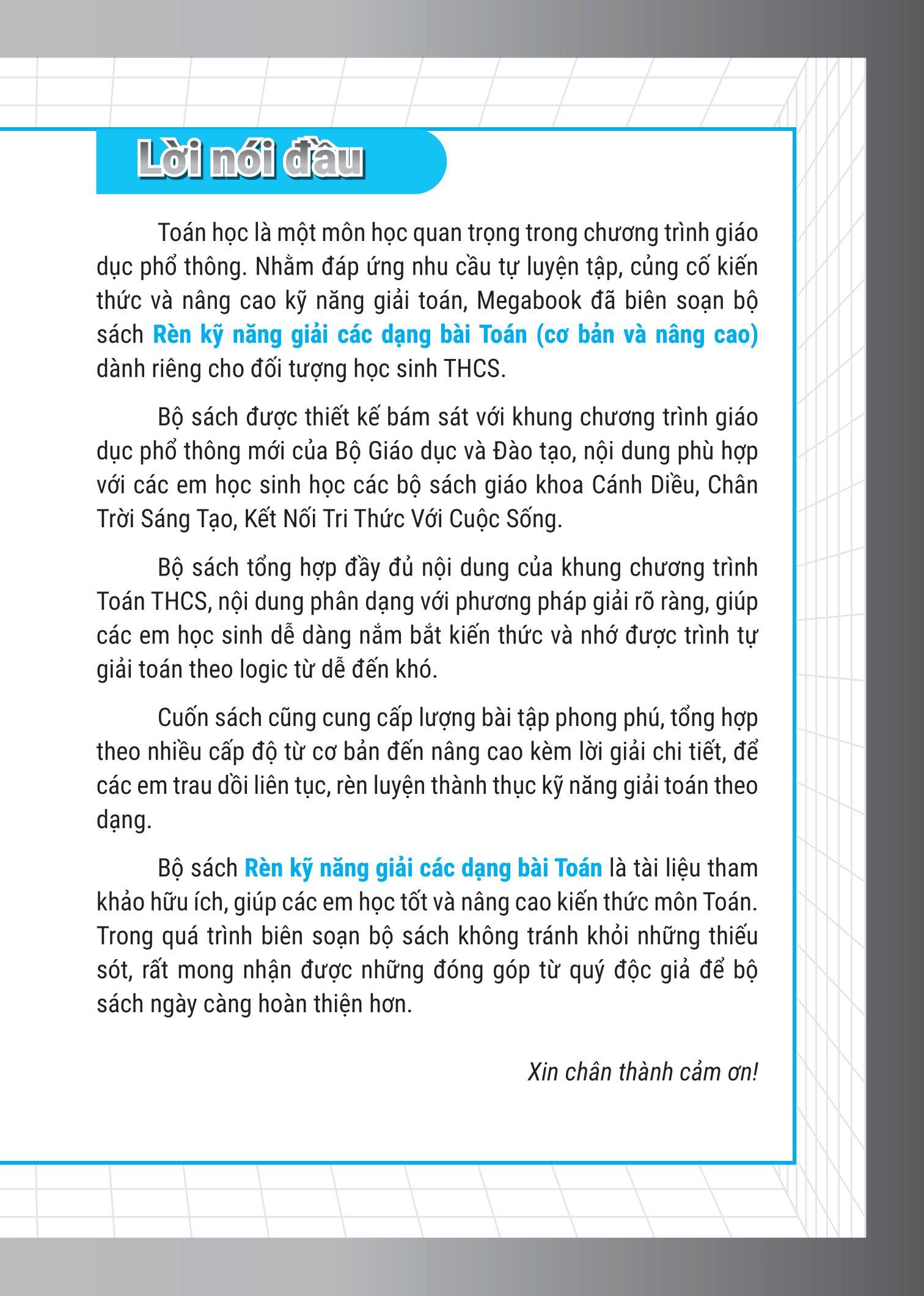 Rèn Kỹ Năng Giải Các Dạng Bài Toán (Cơ Bản Và Nâng Cao) Lớp 6 - Tập 2